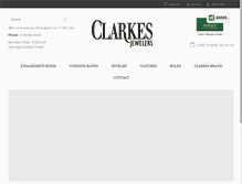 Tablet Screenshot of clarkesjewelers.com